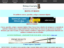 Tablet Screenshot of bonscursos.com